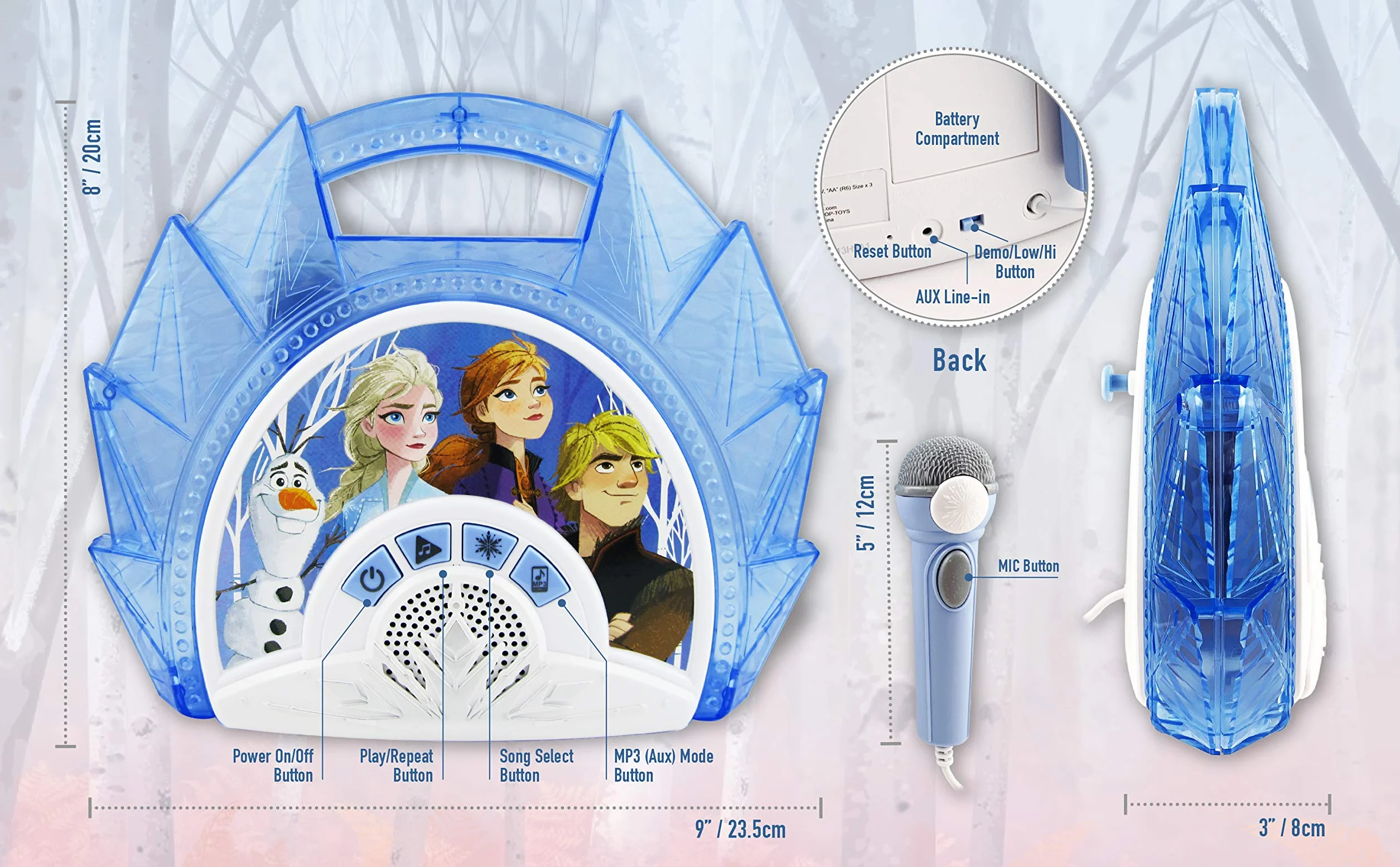 Ekids- Karaoke MP3 Microfono, FR-115v2
