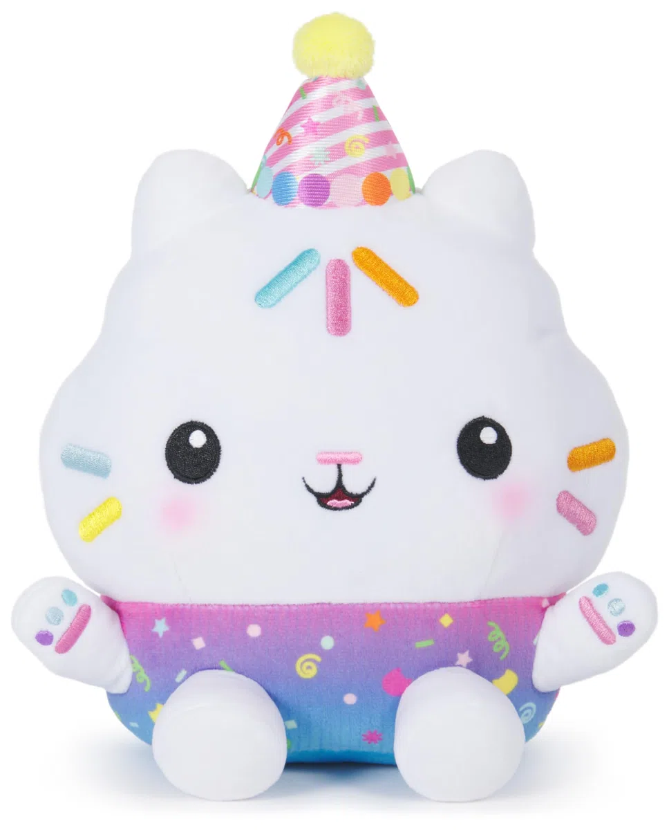 Gabby's Dollhouse Festeggiamenti Peluche Cakey Cat interattivo 25 cm con Suoni Giocattoli Bambini 3+