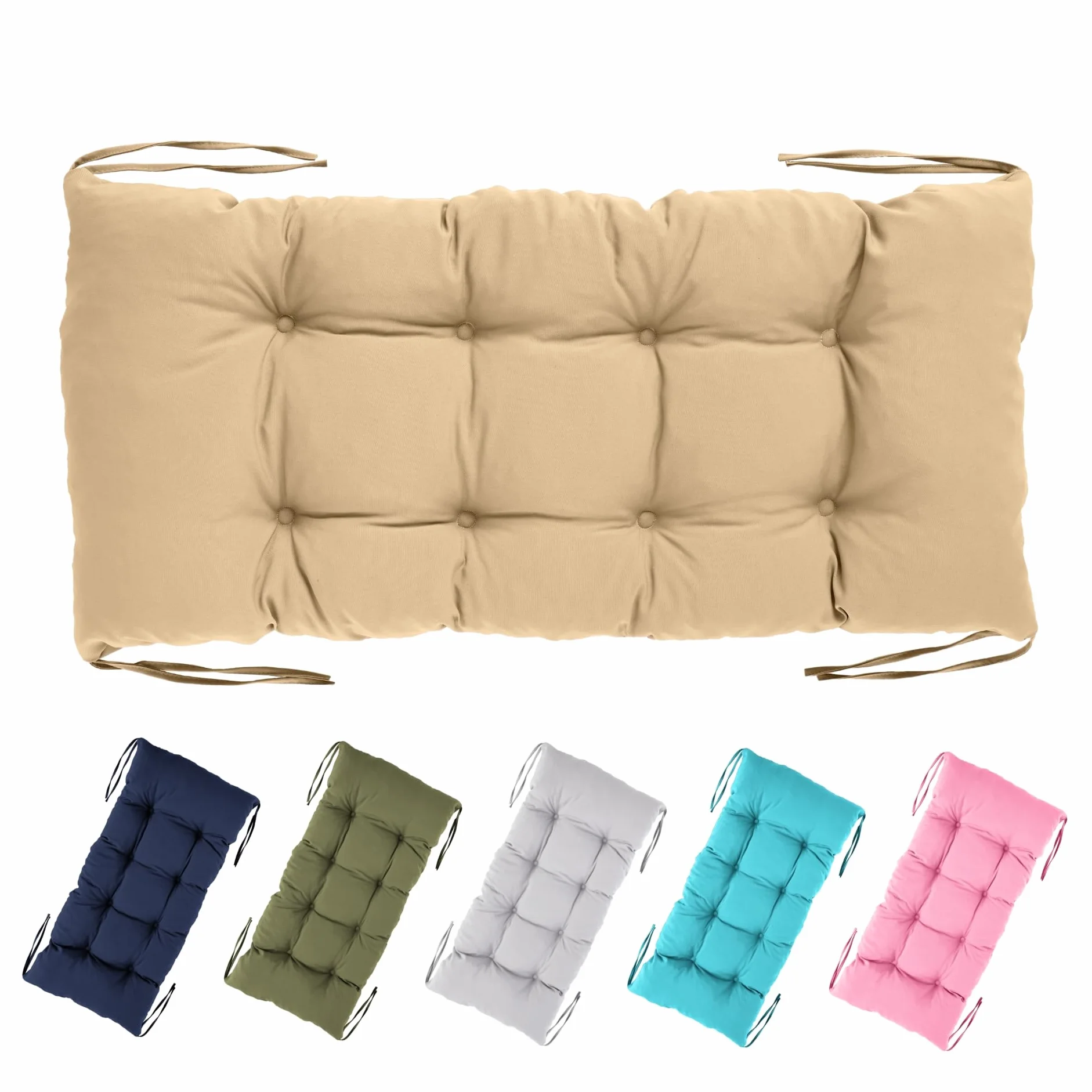 Garronda Cuscino per arco da arrampicata Giocattolo Montessori per bambini da 1 anno GD-0063 (Beige cuscino)