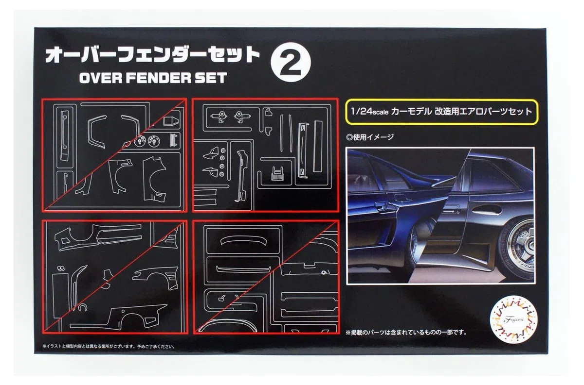 Fujimi GT30 Over Fender Set 2 Kit Scala 1/24