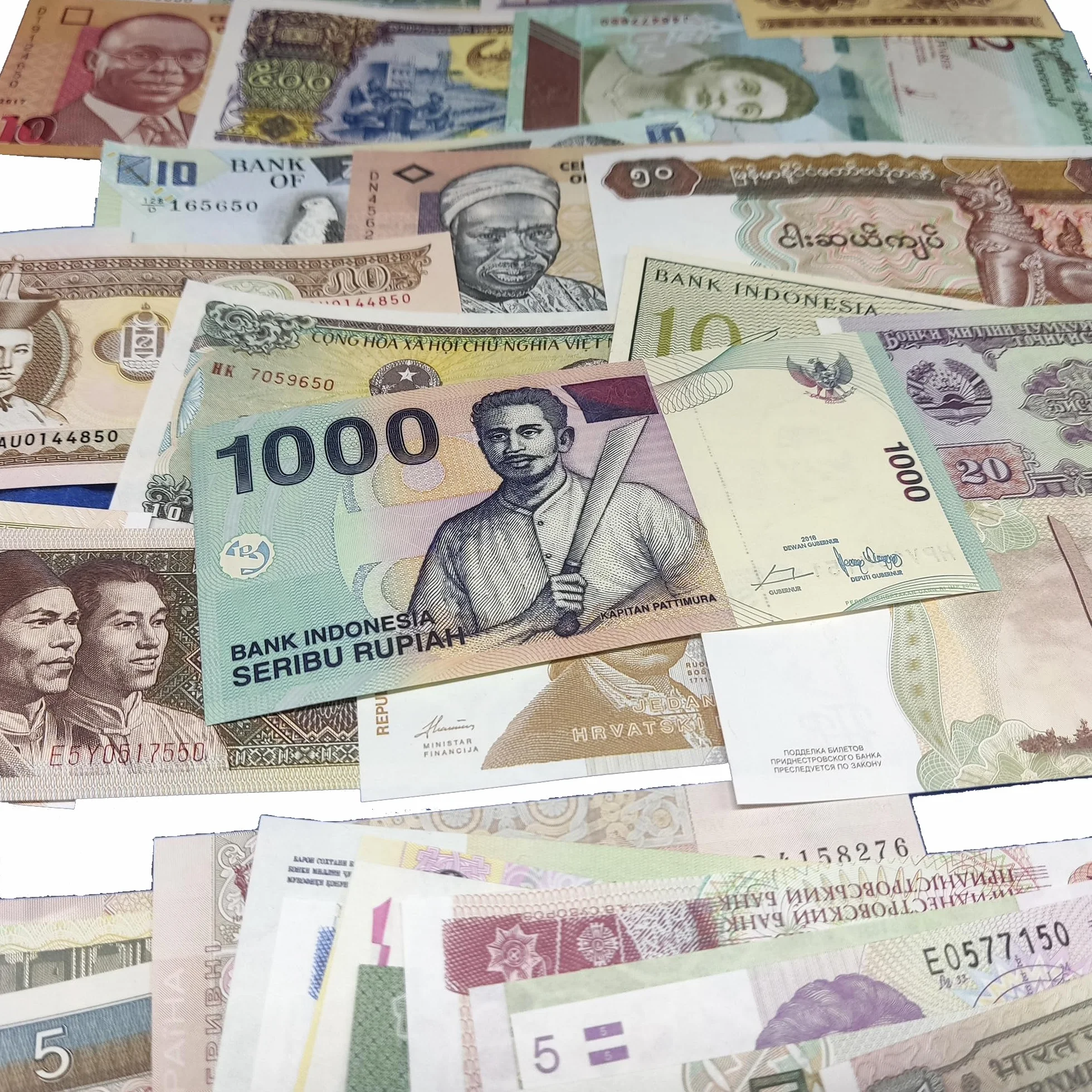 IMPACTO COLECCIONABLES | Collezione di 50 Banconote Autentiche del Mondo – Senza Duplicati, Fuori Corso e provenienti da Diversi Paesi | Ideale per Collezionisti, Include Certificato di Autenticità