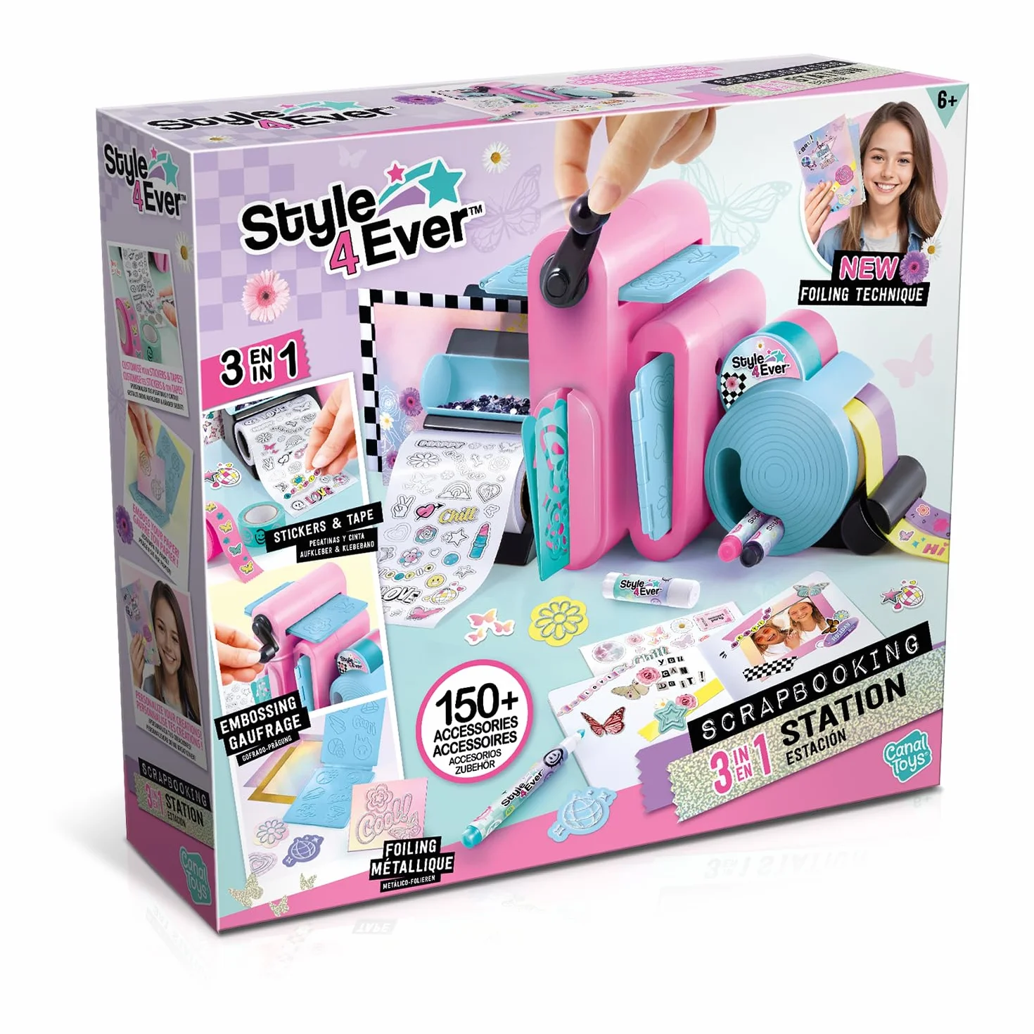 Canal Toys Style 4 Ever Studio di Scrapbooking 3 in 1 - Attività Manuale Creativa per Bambini 6+