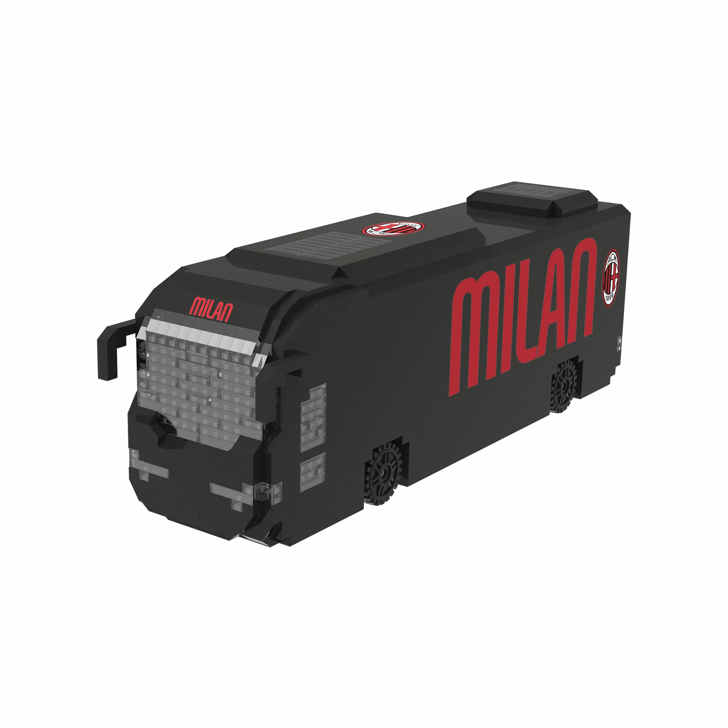 AC Milano BRXLZ 3D Bricks Autobus Squadra Calcio Giocattolo Costruzione Modello