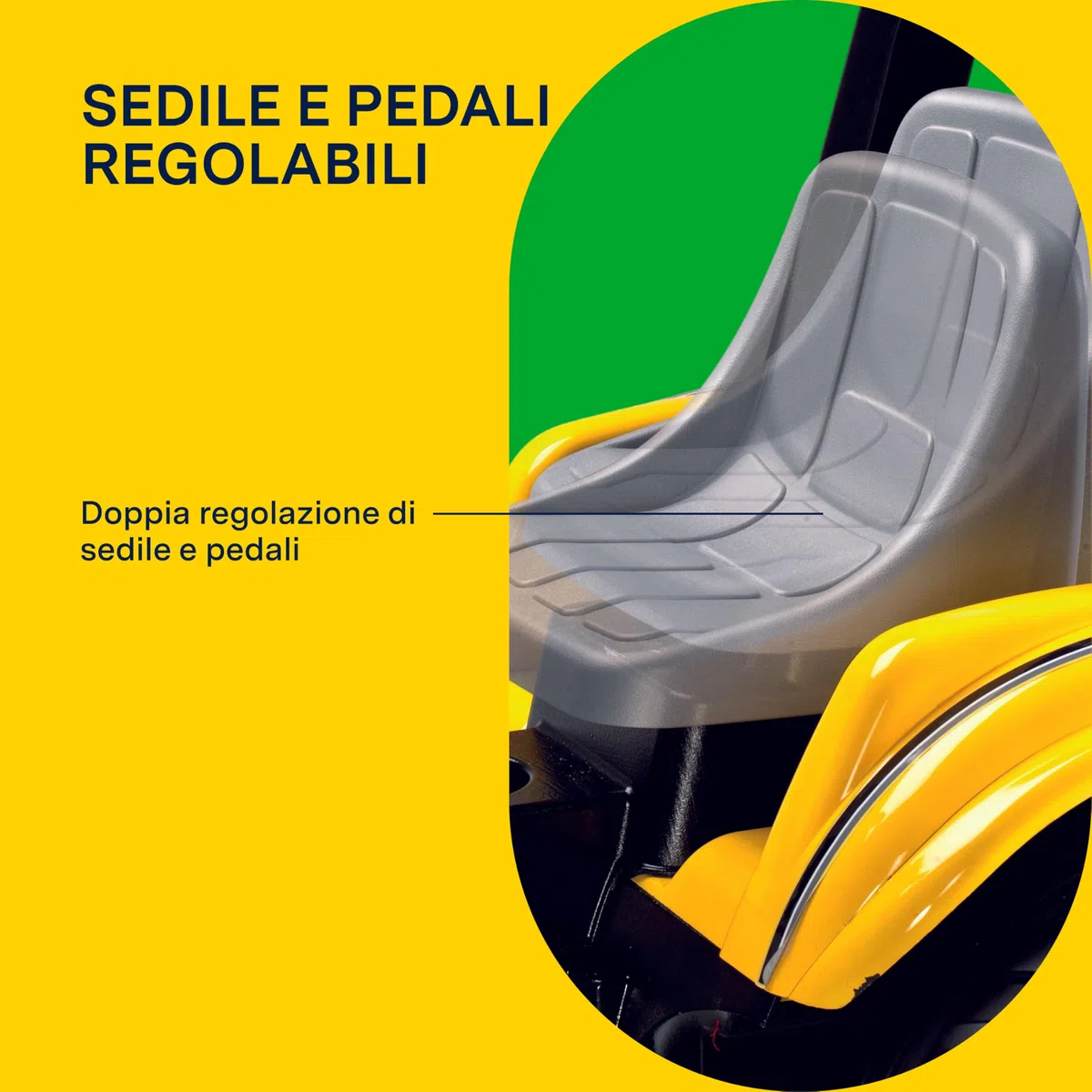 PEG Maxi Excavator Ruspa a Pedali per Bambini dai 2 Anni con Benna Semovente