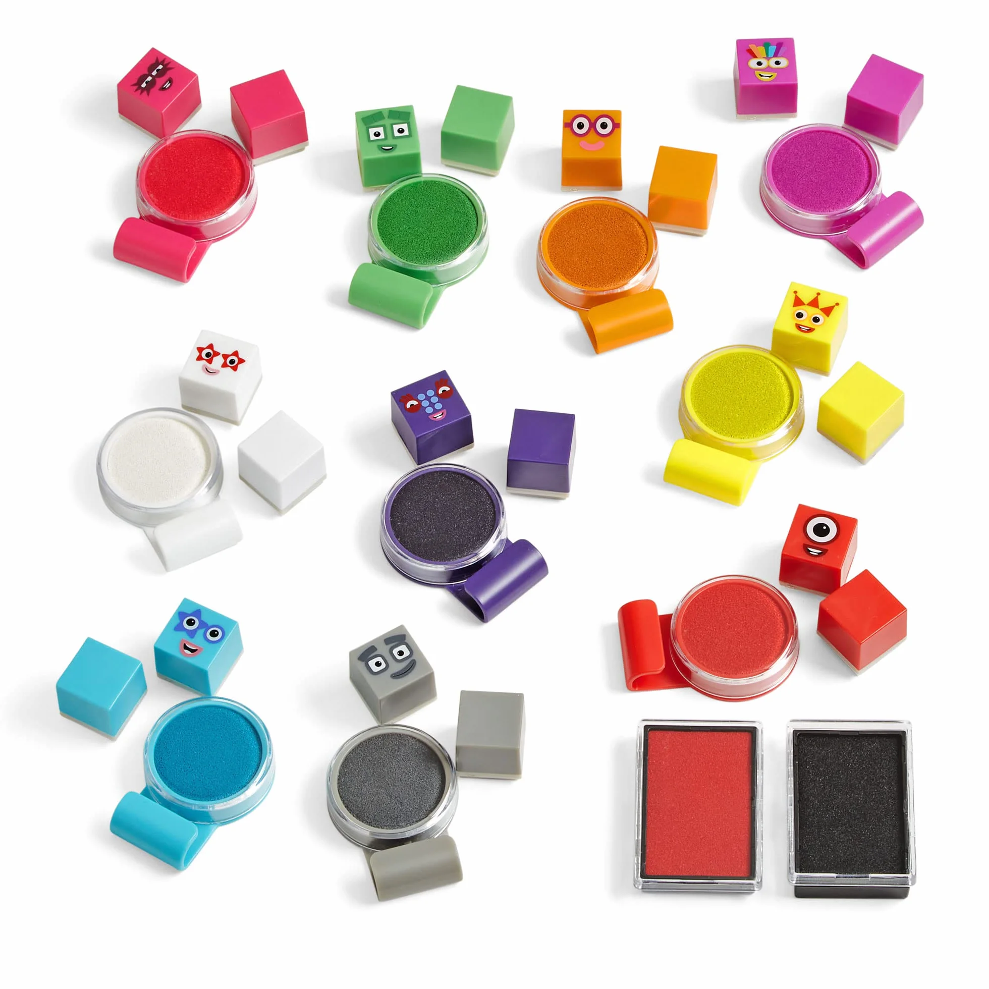 Learning Resources Set di attività con i timbri Numberblocks Stampoline Park, Colori dei Numberblocks, Inchiostri lavabili, Attività artistiche, Dai 3 anni in avanti, Regalo per bambini e bambine