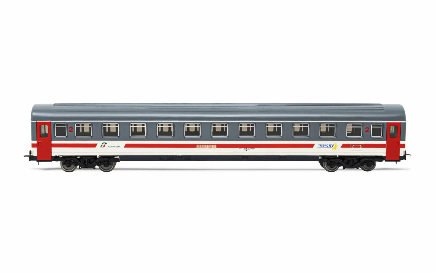 Lima Hl4050 Fs Uic-Z1 Intercity Giorno 2A Classe Livrea Blu Rosso Modello Ferrovia Materiale Rotabile, Carrozze