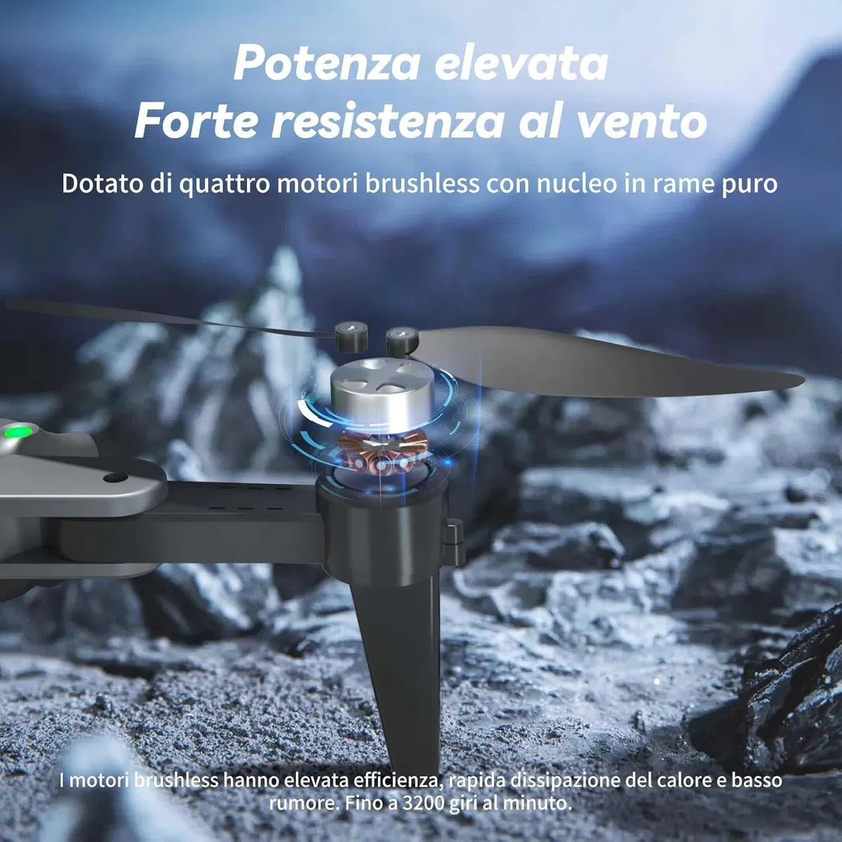 S166 Drone con Telecamera 4K Professionale, Meno di 249g, Fino a 68 Minuti di Volo (3 Batterie), GPS Rientro Automatico, Motore Brushless, Modalità Follow Me per Principianti（Nero）