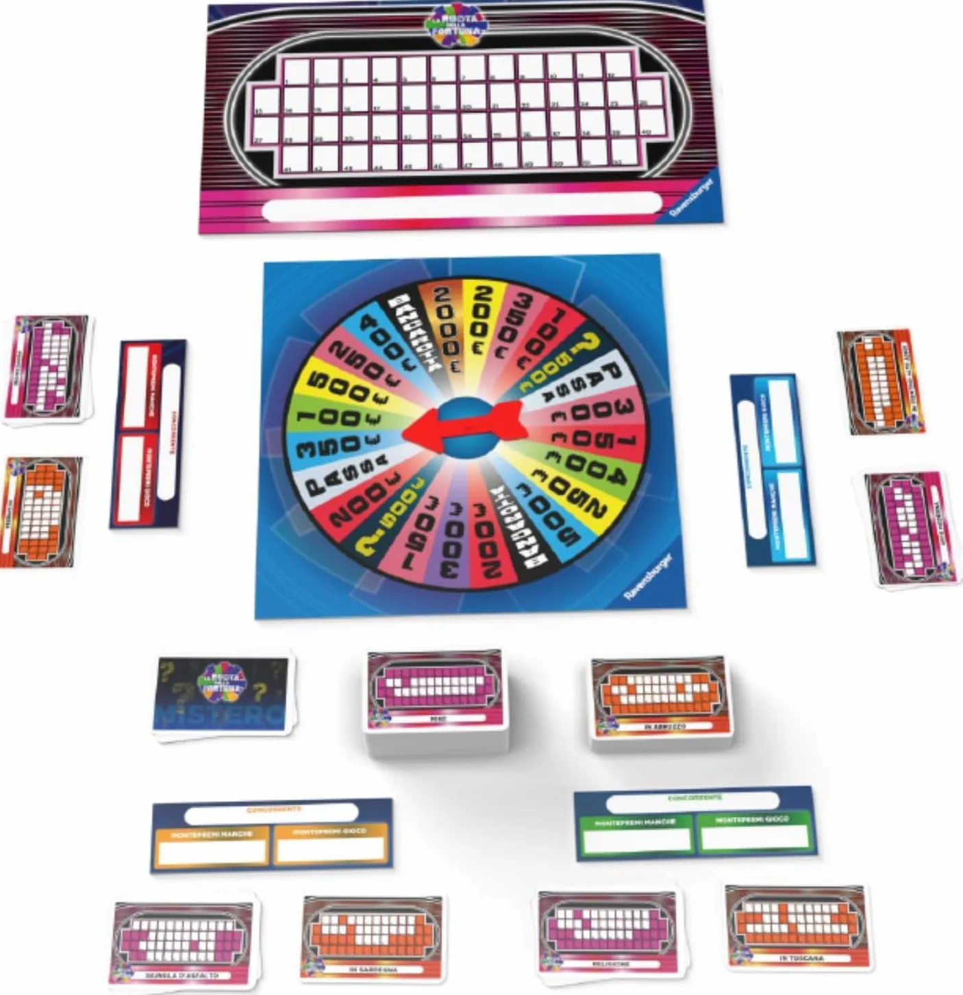 Ravensburger - La Ruota Della Fortuna | Giochi Da Tavolo Adulti | Gerry Scotti | Giochi Da Tavolo Divertenti +14 Anni | Gioco Da Tavola | 3+ Giocatori