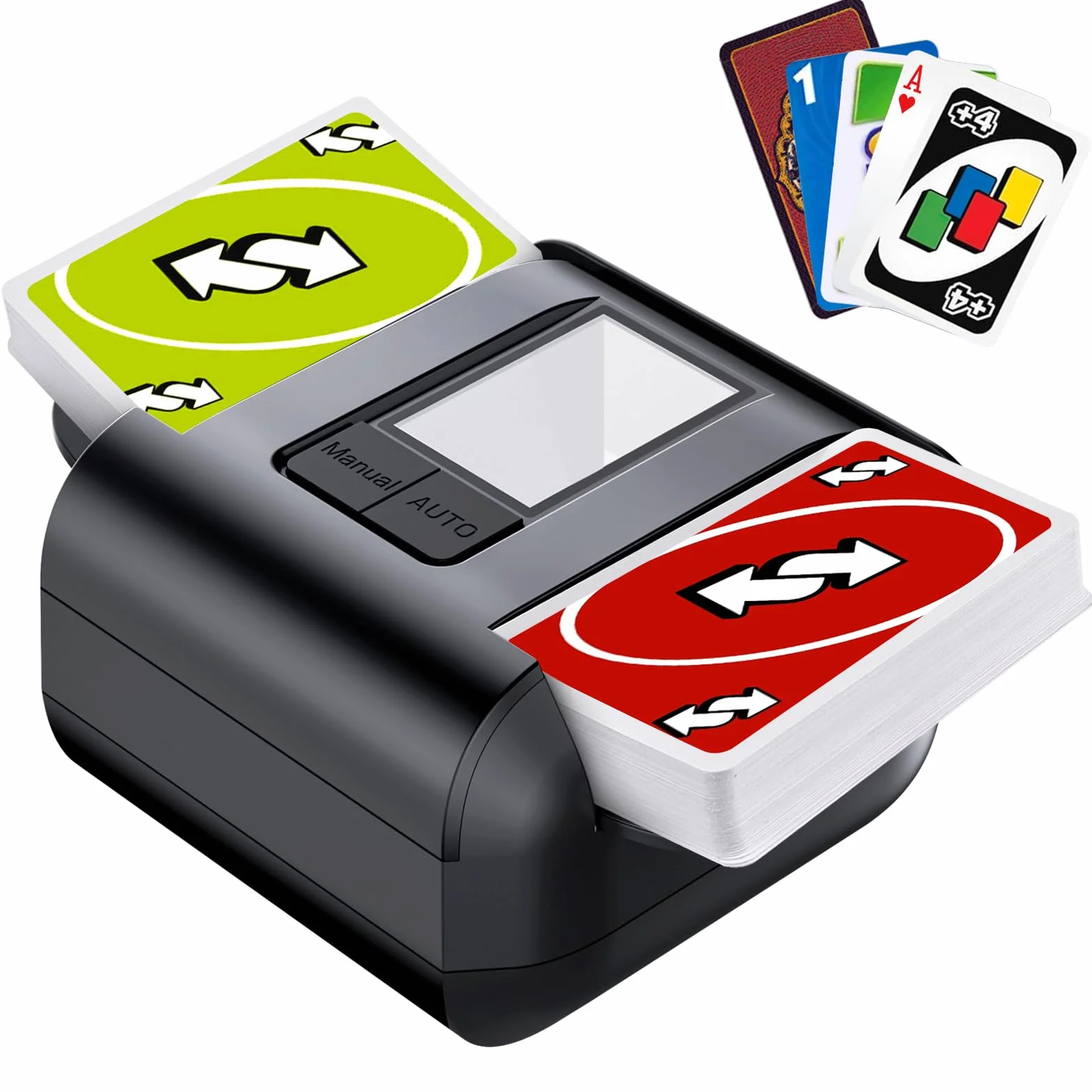 Mescolatore Carte Automatico Elettrico per 1-2 Mazzi Batteria 2000mAh Ricaricabile USB-C Silenzioso Compatibile con Poker Blackjack UNO
