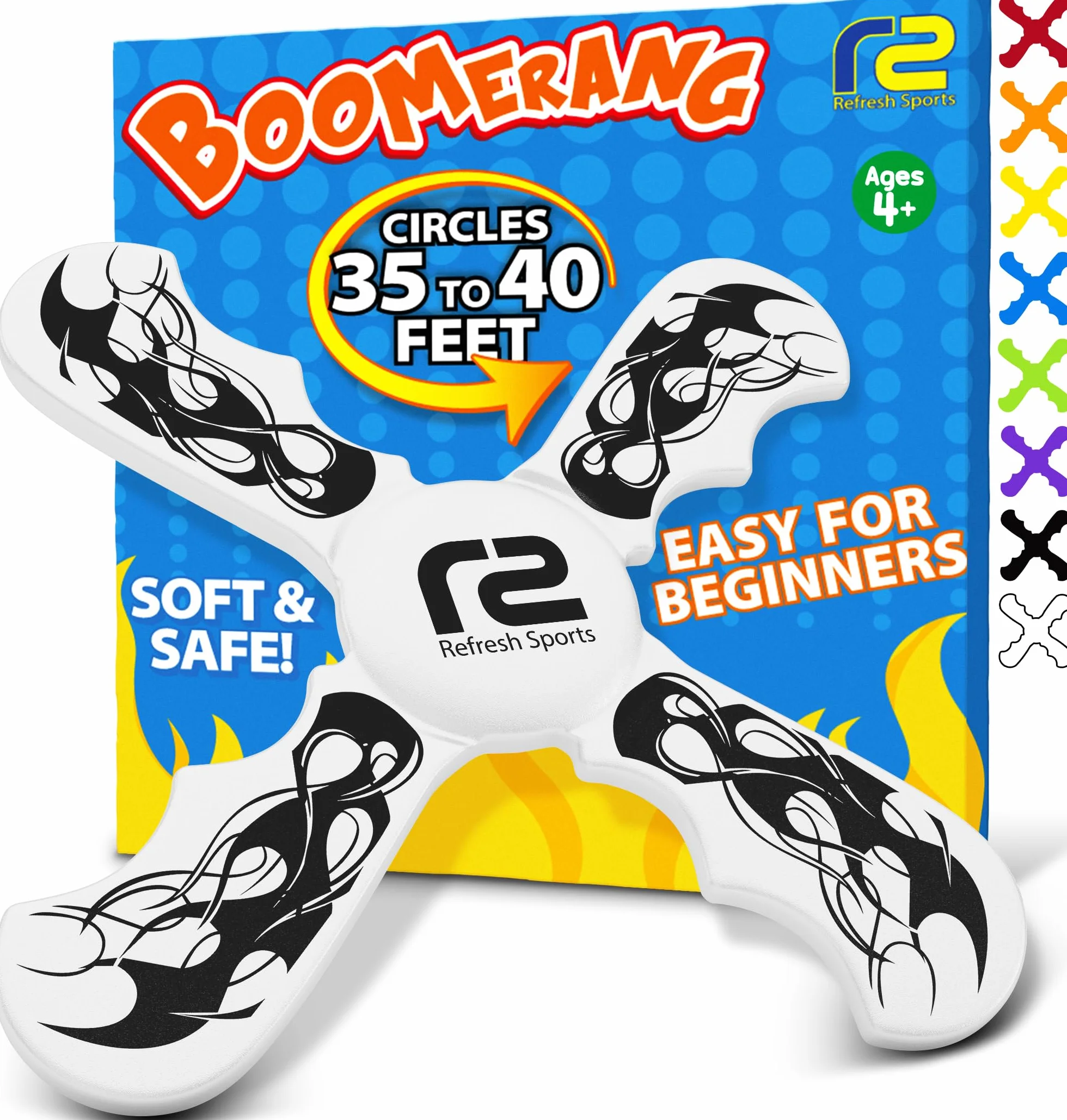Boomerang for Kids – It Really Does Fly Back – Divertente e facile da usare, giocattolo regalo per ragazzi e ragazze – Il design in schiuma morbida permette un gioco sicuro e ottima idea regalo per