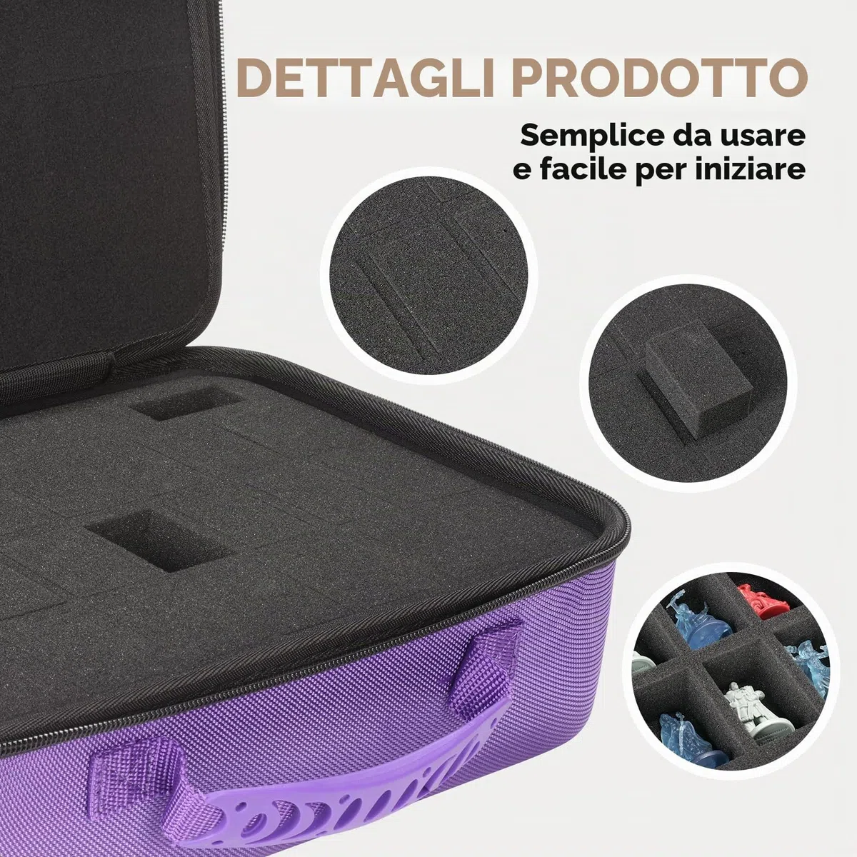 Borsa da viaggio per miniature Dungeons and Dragons DND custodia dadi set