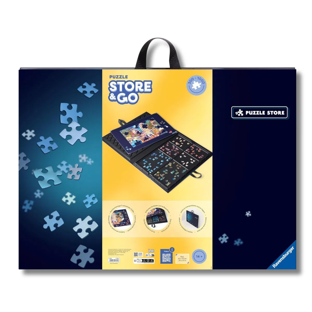 Ravensburger - Puzzle Portfolio Accessorio | Idea Regalo Per Lei O Lui | 70x50 Cm | Tappeto Puzzle Bambini | Cartella Per Puzzles 1000 Pezzi