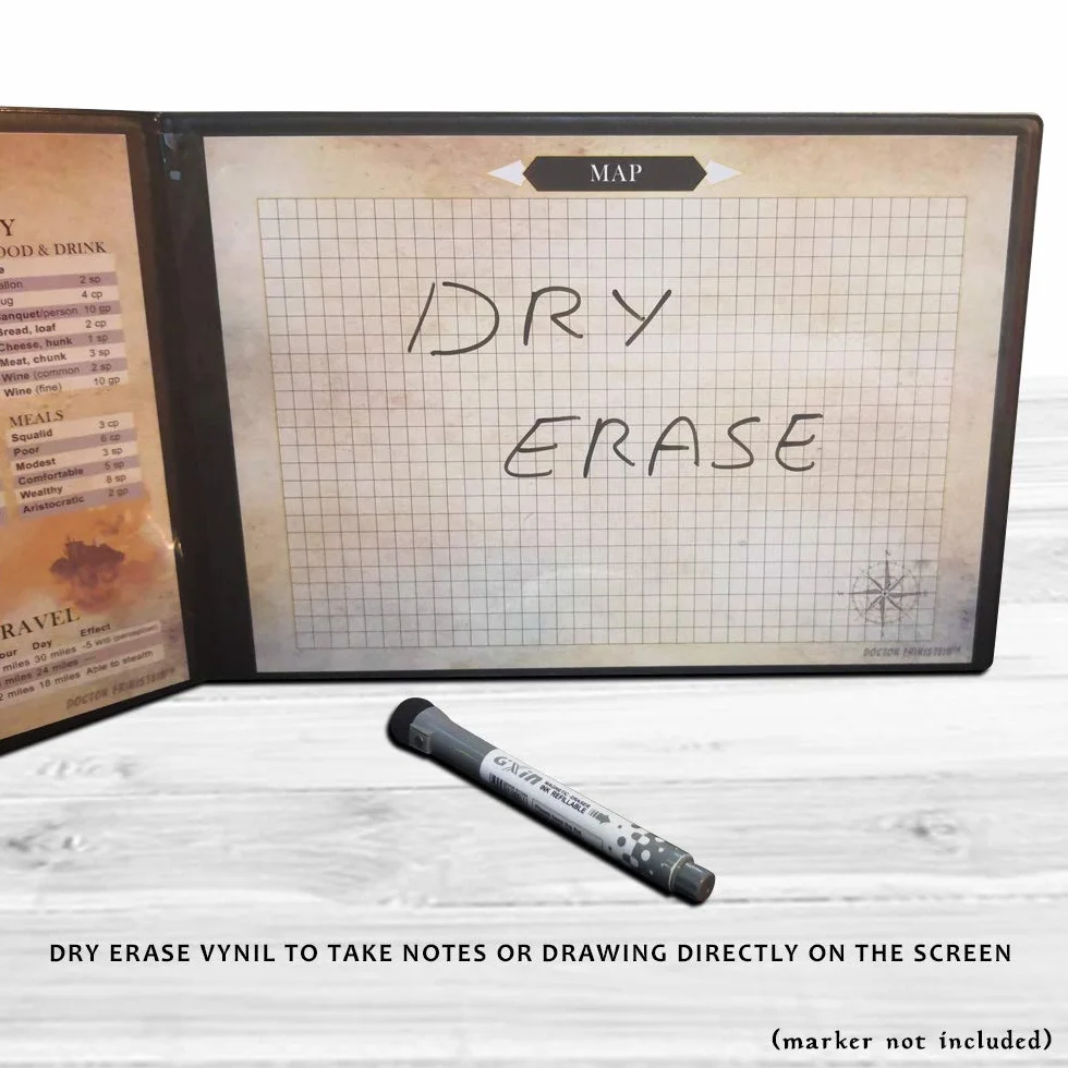 Summoning Dungeon Master Screen | Schermo Versatile, Personalizzabile, Dry-Erase per Giochi di Ruolo