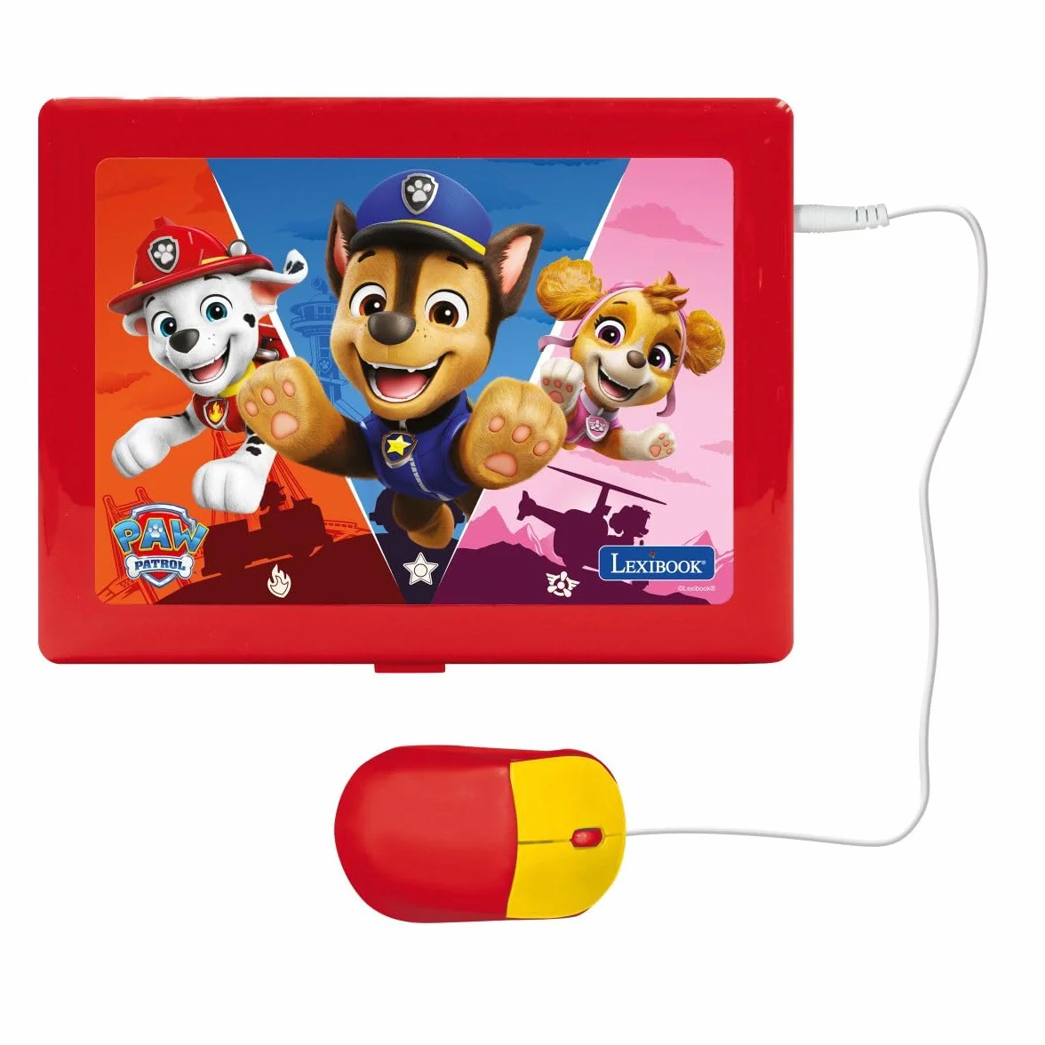 Lexibook, Paw Patrol, Laptop Educativo Bilingue, Inglese e Italiano, 164 Attività, Matematica, Giochi di Logica, Modalità Musicale, Grande Schermo LCD, Rosso/Blu, JC601PAi5LXB