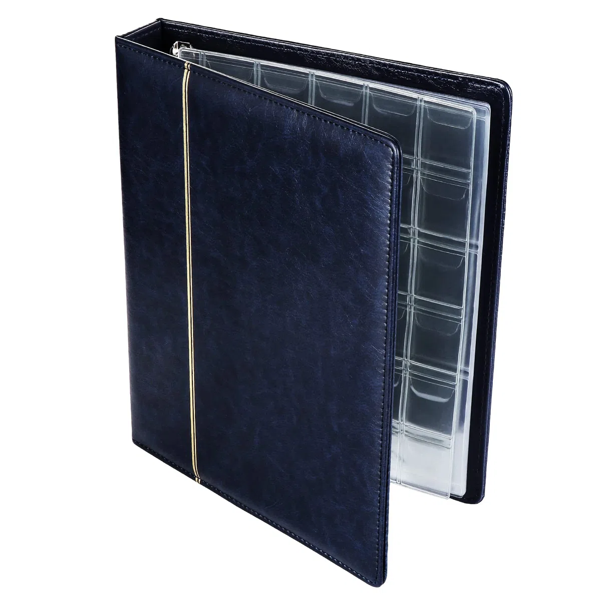 Album da Collezione di Monete e Banconote, 150 Tasche Raccoglitore Monete e 24 Tasche Porta Banconote, per Collezionare (Blu)