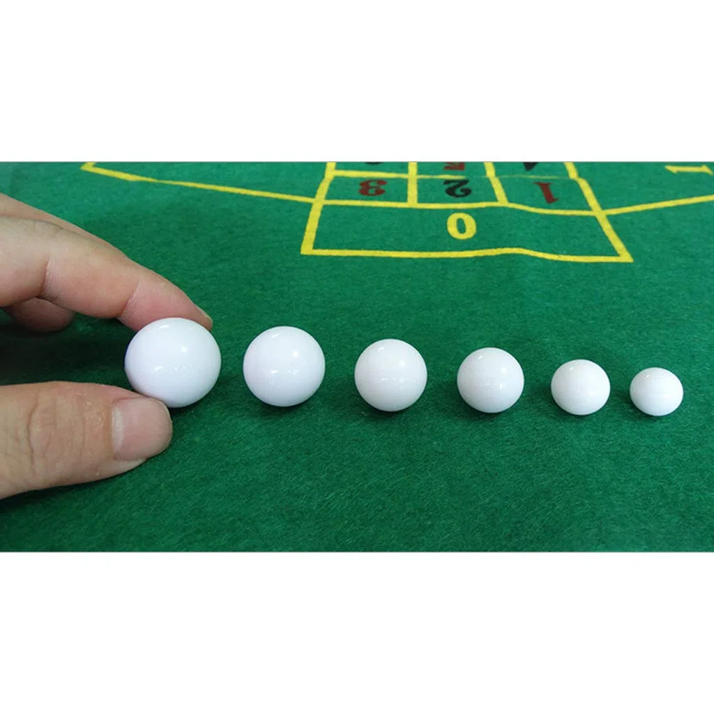 Russo Roulette Gioco di Ricambio Acrilico Bianco 12-22mm 5pcs