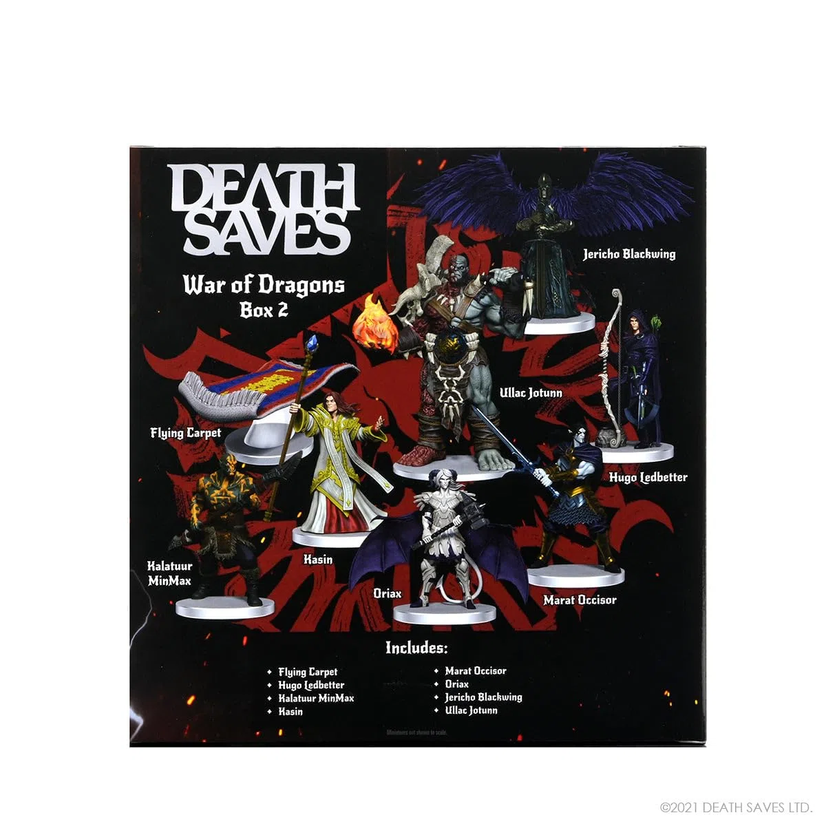 WizKids Death Saves: War of Dragons - Set di 2-8 miniature predipinte, Dungeons & Dragons