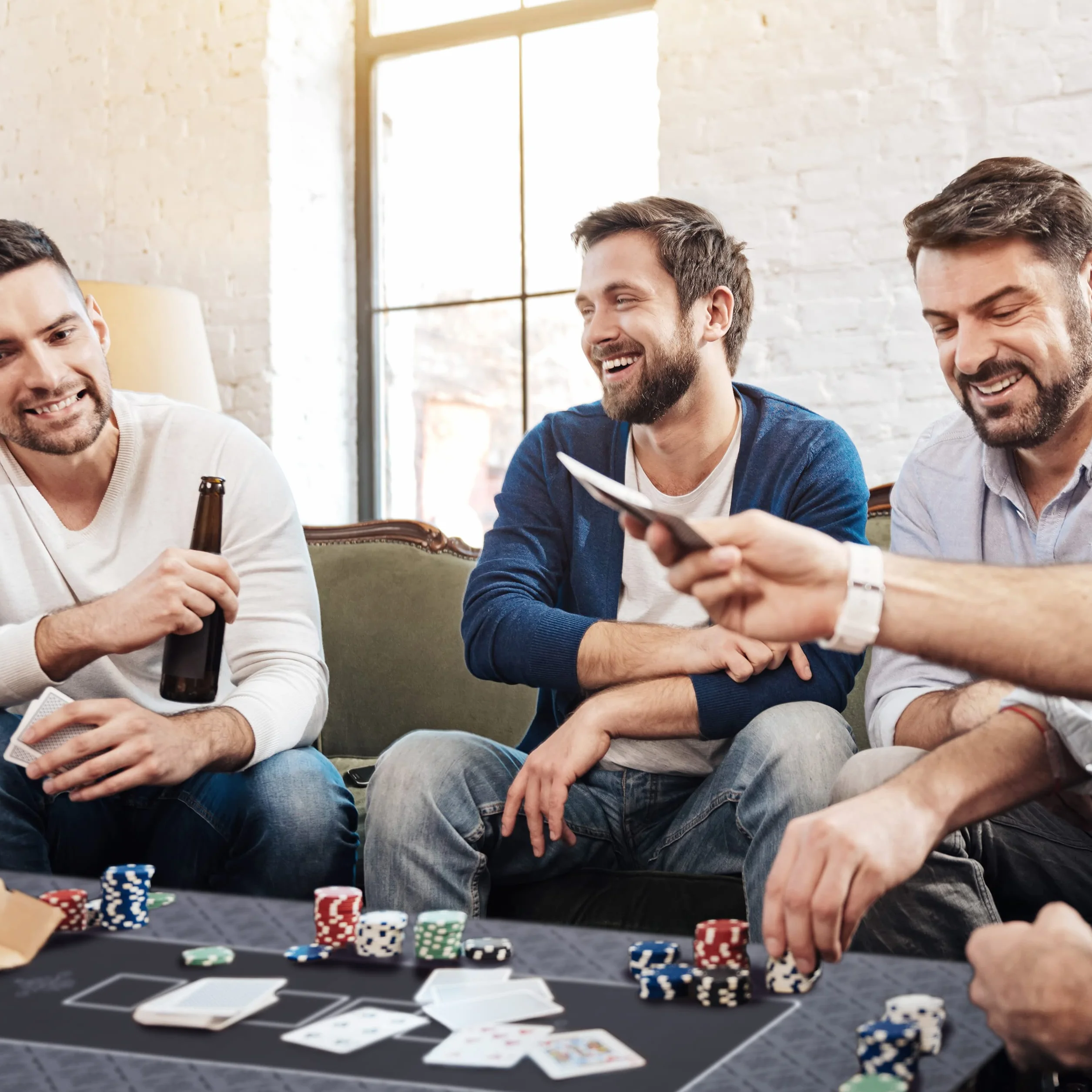 Relaxdays Tappeto da Poker 180x90 cm Texas Holdem, Panno Rettangolare in Poliestere, Verde Nero