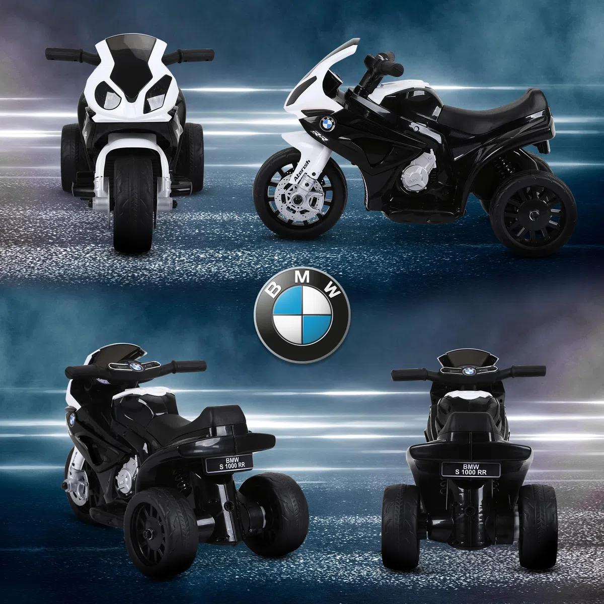 HOMCOM Moto Elettrica per Bambini BMW 20kg 6V 3 Ruote 66x37x44cm