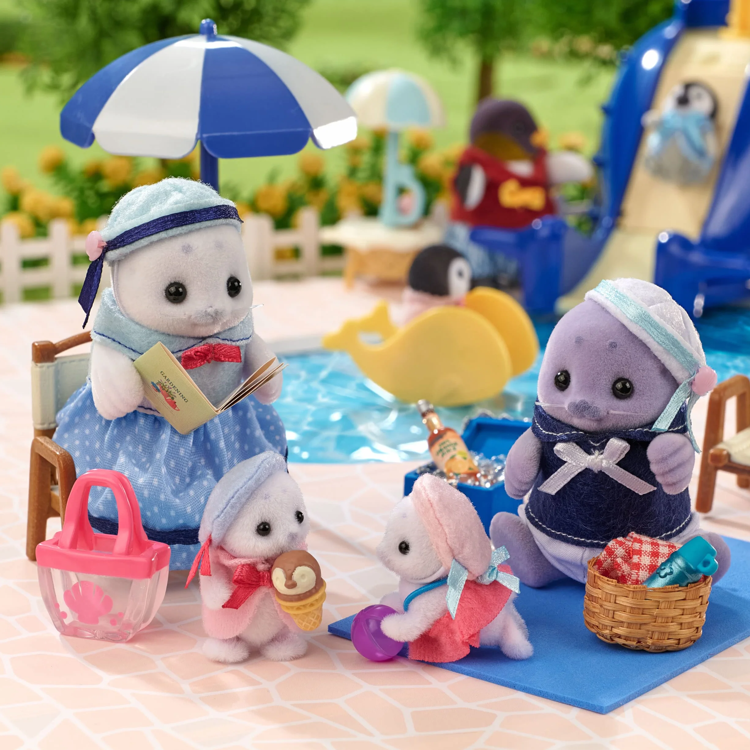 Sylvanian Families - 5759 Famiglia Foca - Set da gioco per case delle bambole
