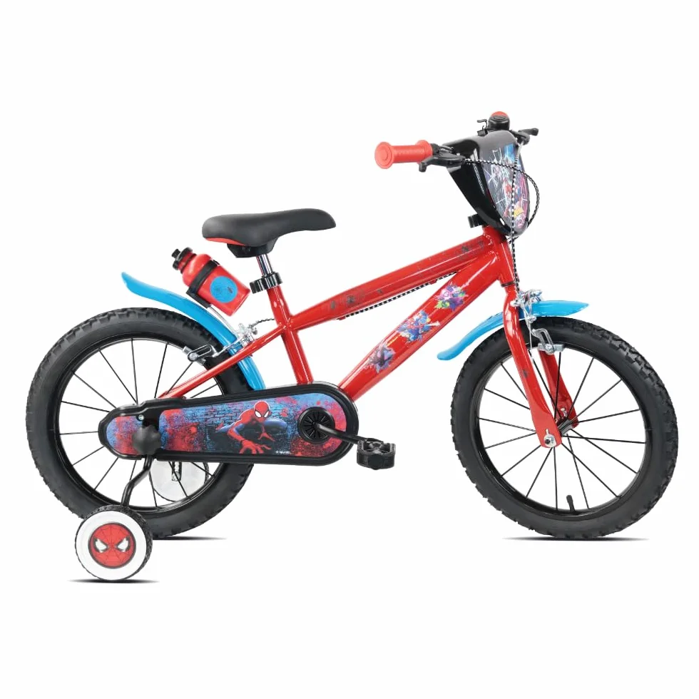 Tecnobike Shop Bici per Bambino Bicicletta Denver Albri Spiderman Marvel - Taglia 16 pollici