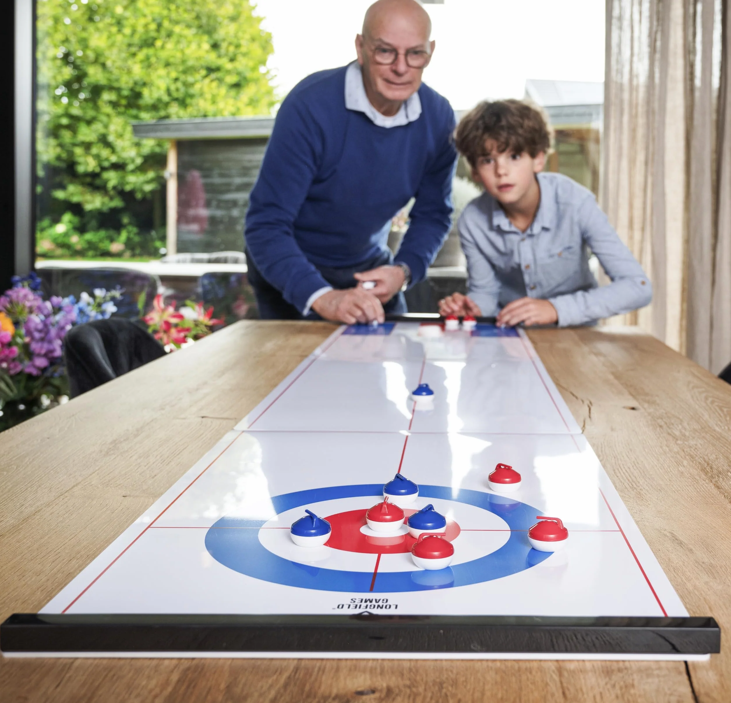 Engelhart - Gioco di curling compatto e palette reversibili - 340500