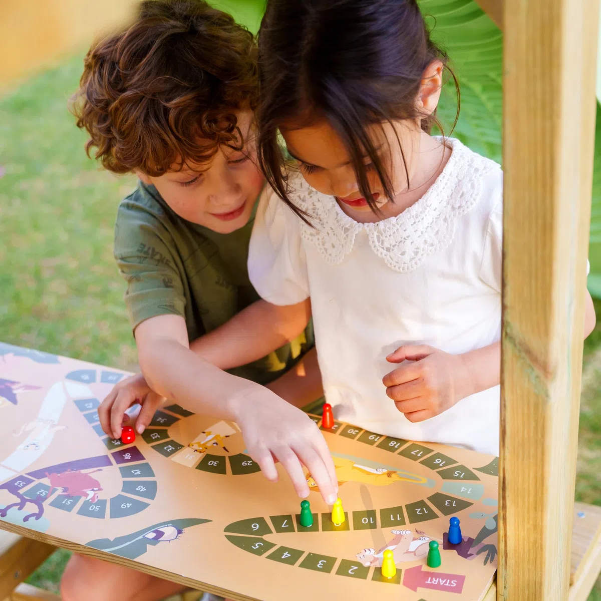 Disney's Il Re Leone Quest Gioco da giardino di Wickey - Telaio per arrampicata, torre per arrampicata, giochi da giardino per bambini - parco giochi da giardino in legno per esterni con sabbiera