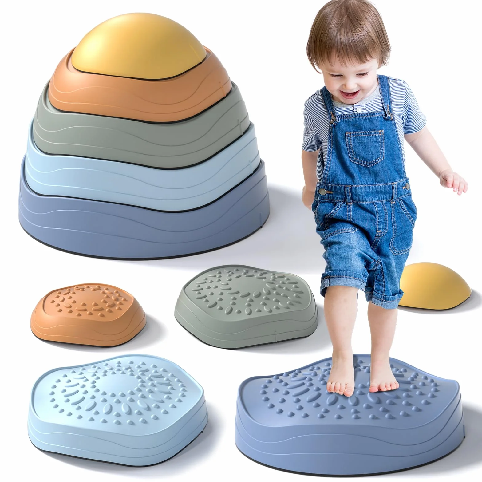 Lehoo Castle Pietre di Bilanciamento, Antiscivolo Stepping Stones per Bambini, Balance Board