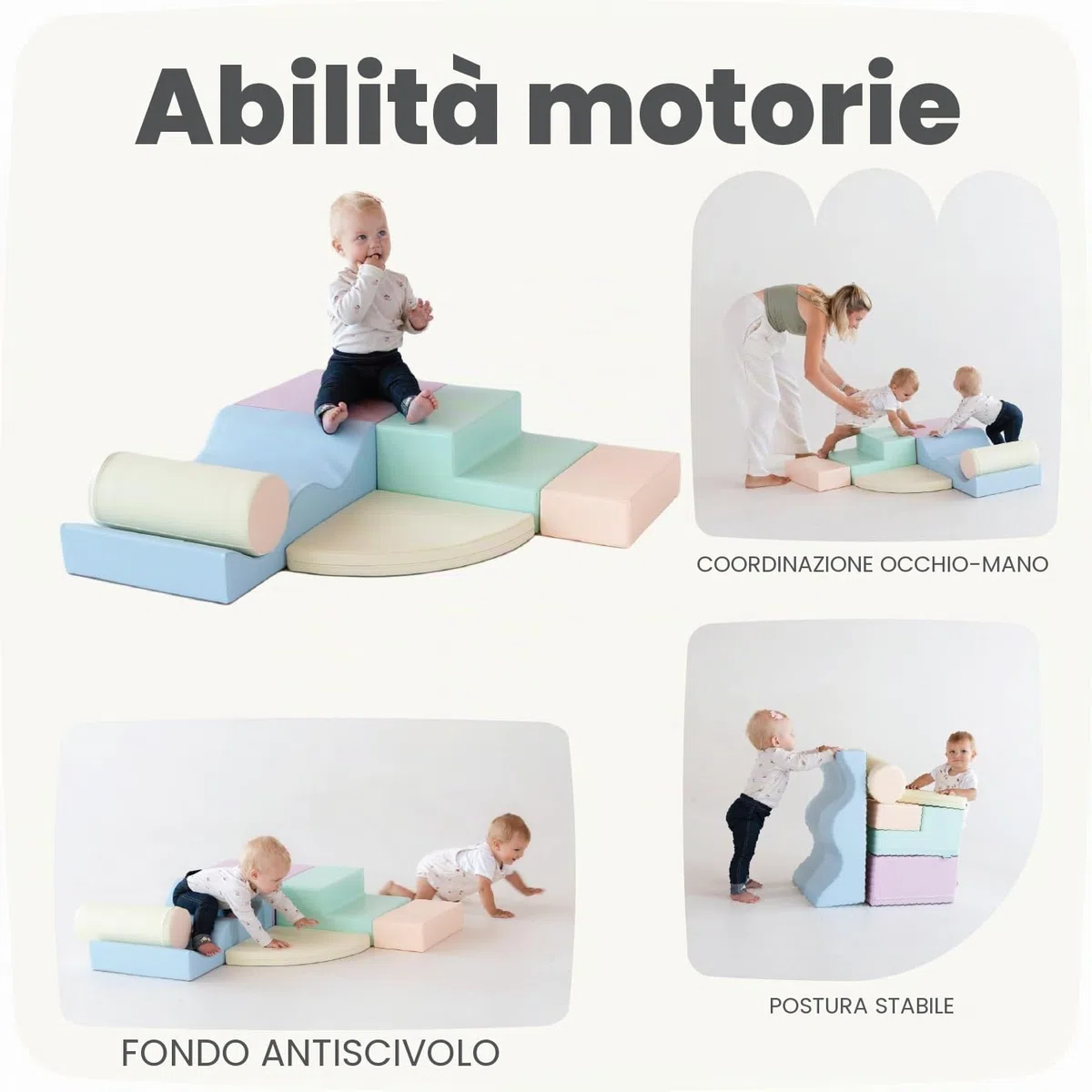 IGLU Soft Play 6 XL Blocchi in Schiuma per Bambini Set da Gioco