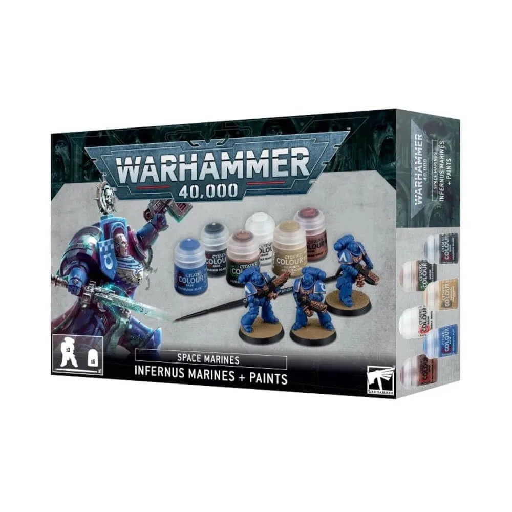 Warhammer 40,000 - Space Marines - Infernus Marines + paints