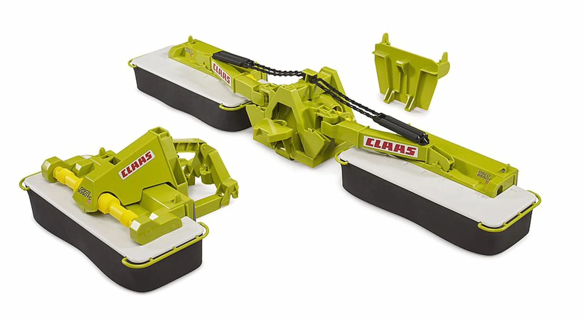 bruder 02218 - Claas Disco 8550 C Plus falciatrice tripla, rimorchio per trattore, falciatrice, fattoria