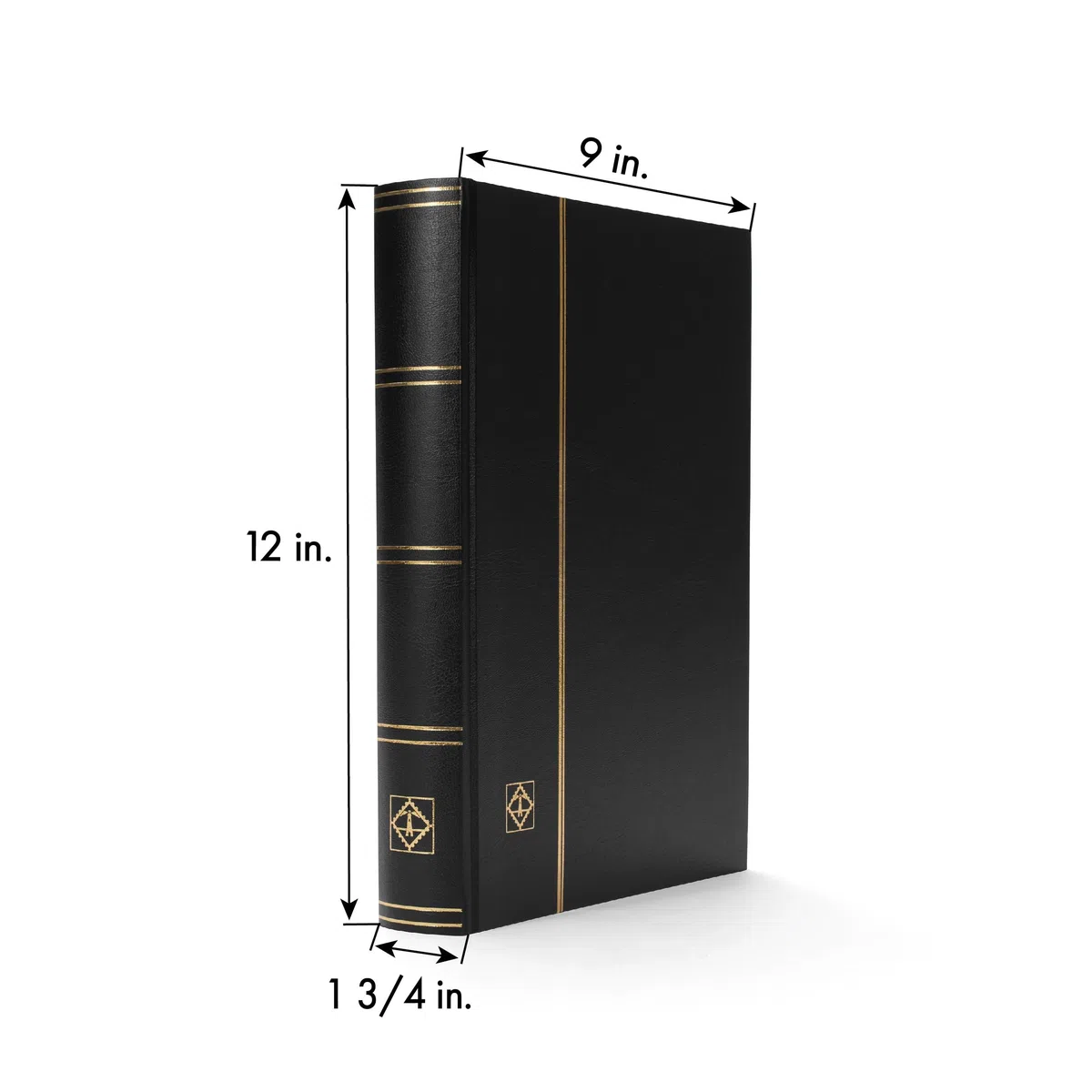 Leuchtturm 321487 Album per Collezionisti di francobolli - Stock-Book Basic - 64 Pagine DIN A4 Nere - Non Imbottito, Nero