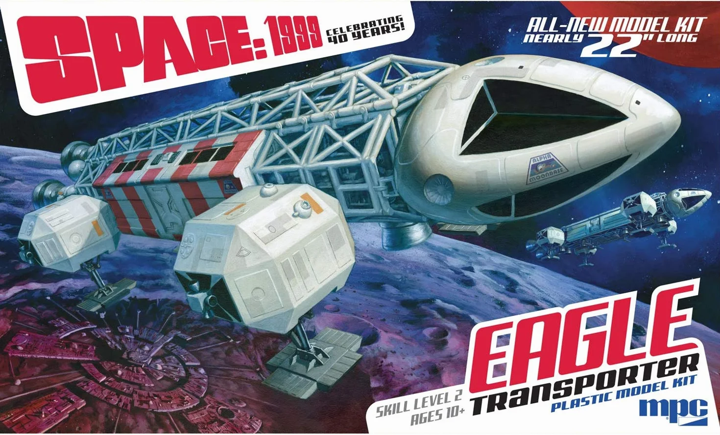 MPC mpc825 "Space: 1999 Eagle Transporter 22 Long plastica modello