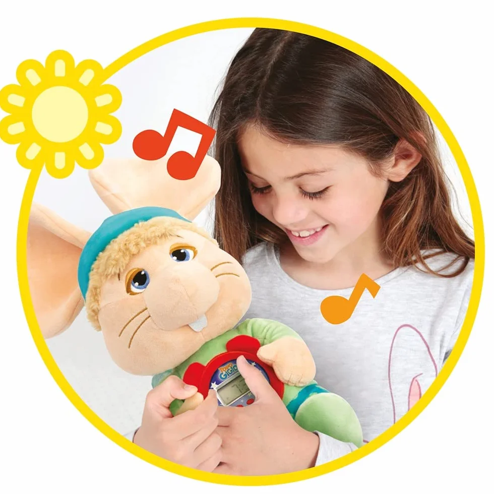 Grandi Giochi, TOPO GIGIO SVEGLIA PRESTO, con orologio digitale e due canzoni originali incluse, TPG18000