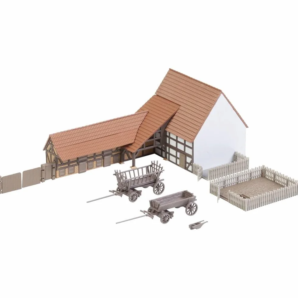 FALLER Edificio agricolo con accessori 125x57x53 mm Modellino 138 pezzi per trenini