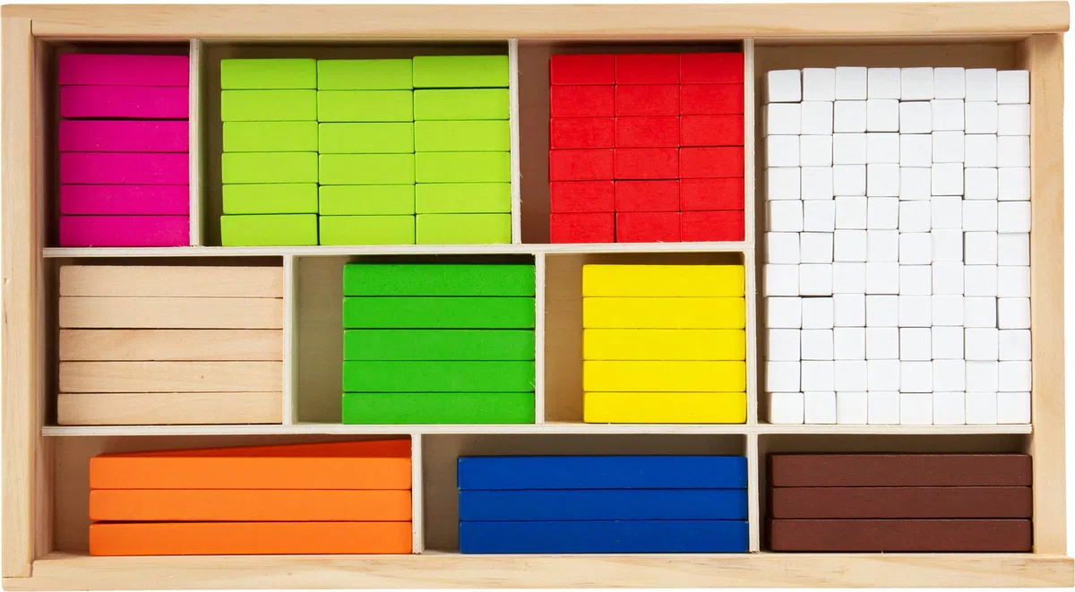 Tabellina Regoli Small Foot in Legno 300 Regoli Colorati per Imparare a Contare dai 5 Anni