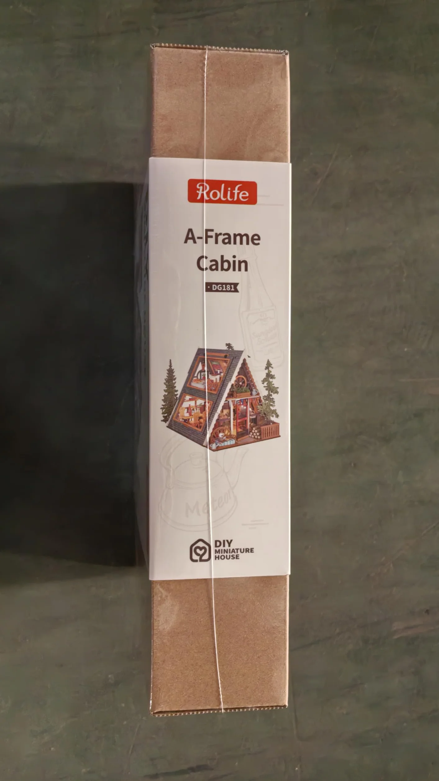 Rolife Casa delle Bambole Cabina A-Frame Modello in Legno Casa in Miniatura della Guarigione Naturale Foresta Fiabesca Decorazione per la Casa Regalo Creativo per Adulti