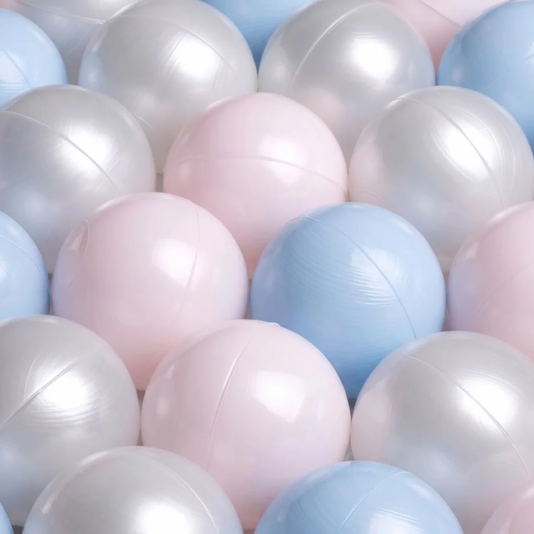 MISIOO Piscina con palline per bambini, 90 x 30 cm, con 200 palline da 6 cm di diametro, rotonda, in morbida schiuma, rivestimento rimovibile e lavabile, per interni