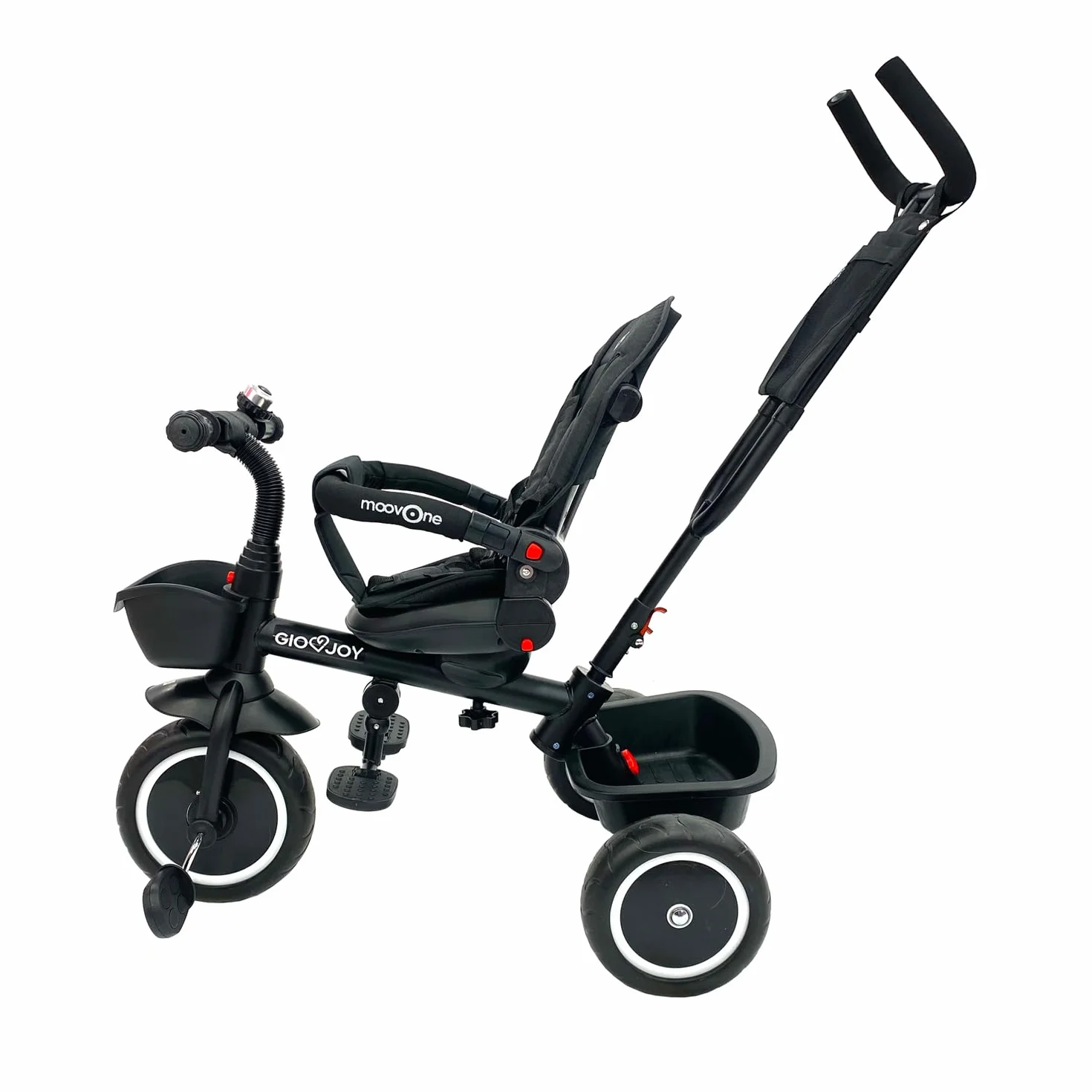 Triciclo Evolutivo Moov-1 4-in-1 per Bambini dai 18 mesi (Nero)