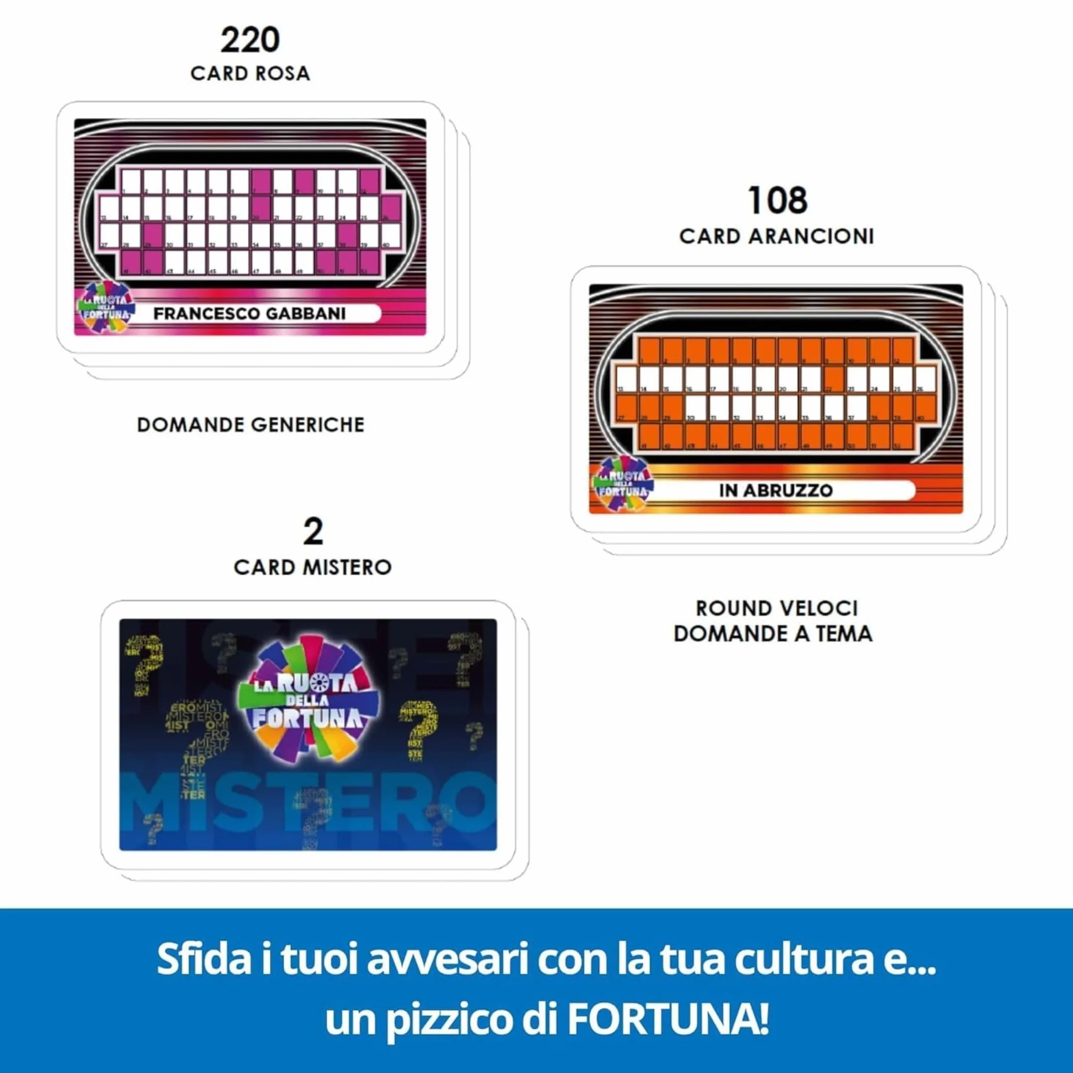 Ravensburger - La Ruota Della Fortuna | Giochi Da Tavolo Adulti | Gerry Scotti | Giochi Da Tavolo Divertenti +14 Anni | Gioco Da Tavola | 3+ Giocatori