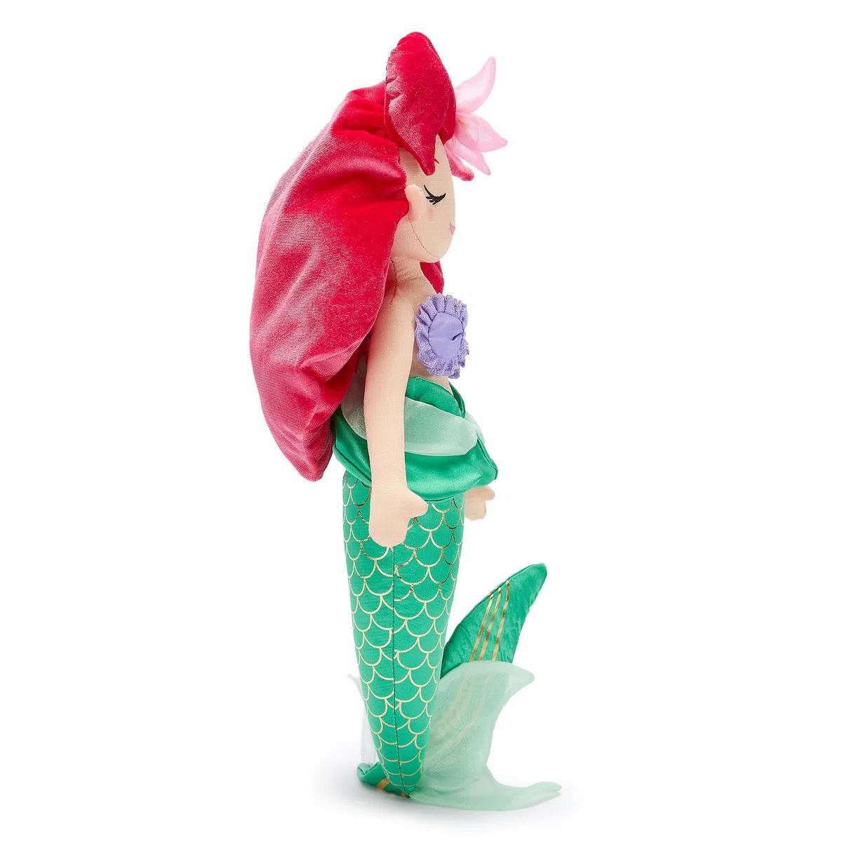 Disney Store Official Bambola di Peluche Media Ariel, Peluche La Sirenetta, 45 cm