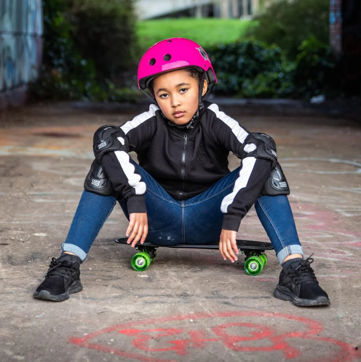 Xootz Kid's Complete-Skateboard in Stile retrò in plastica con