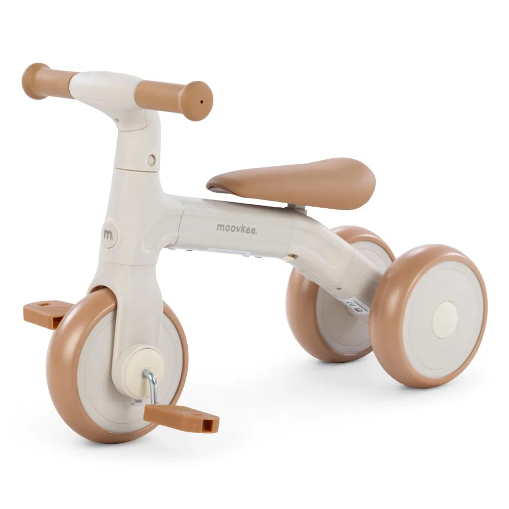 Bicicletta 3 in 1 Triciclo Todi Sand per Bambini con Pedali e Sella Regolabile