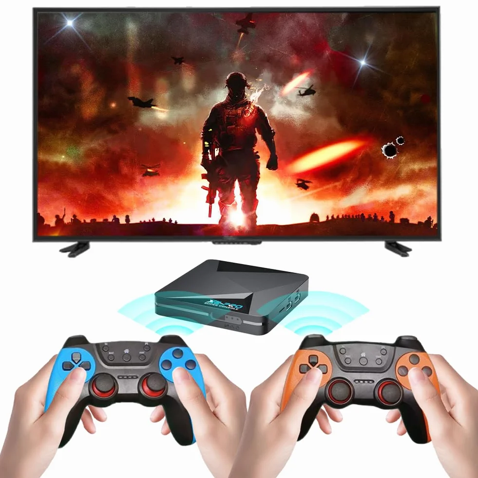 X2 Pro Console di Gioco Retro con 65000+ Giochi integrati Uscita 4K UHD Compatibile 9.0 ed emulatori per Arcade