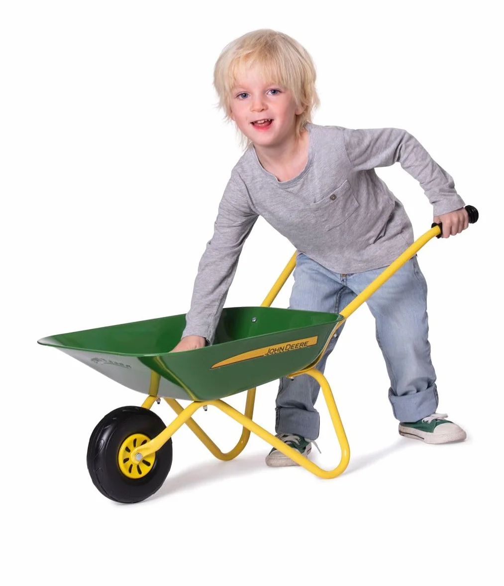 Rolly Toys John Deere 271986 - Carriola per bambini, ciotola in metallo, manici in plastica, bambini dai 2,5 anni in su, 271986