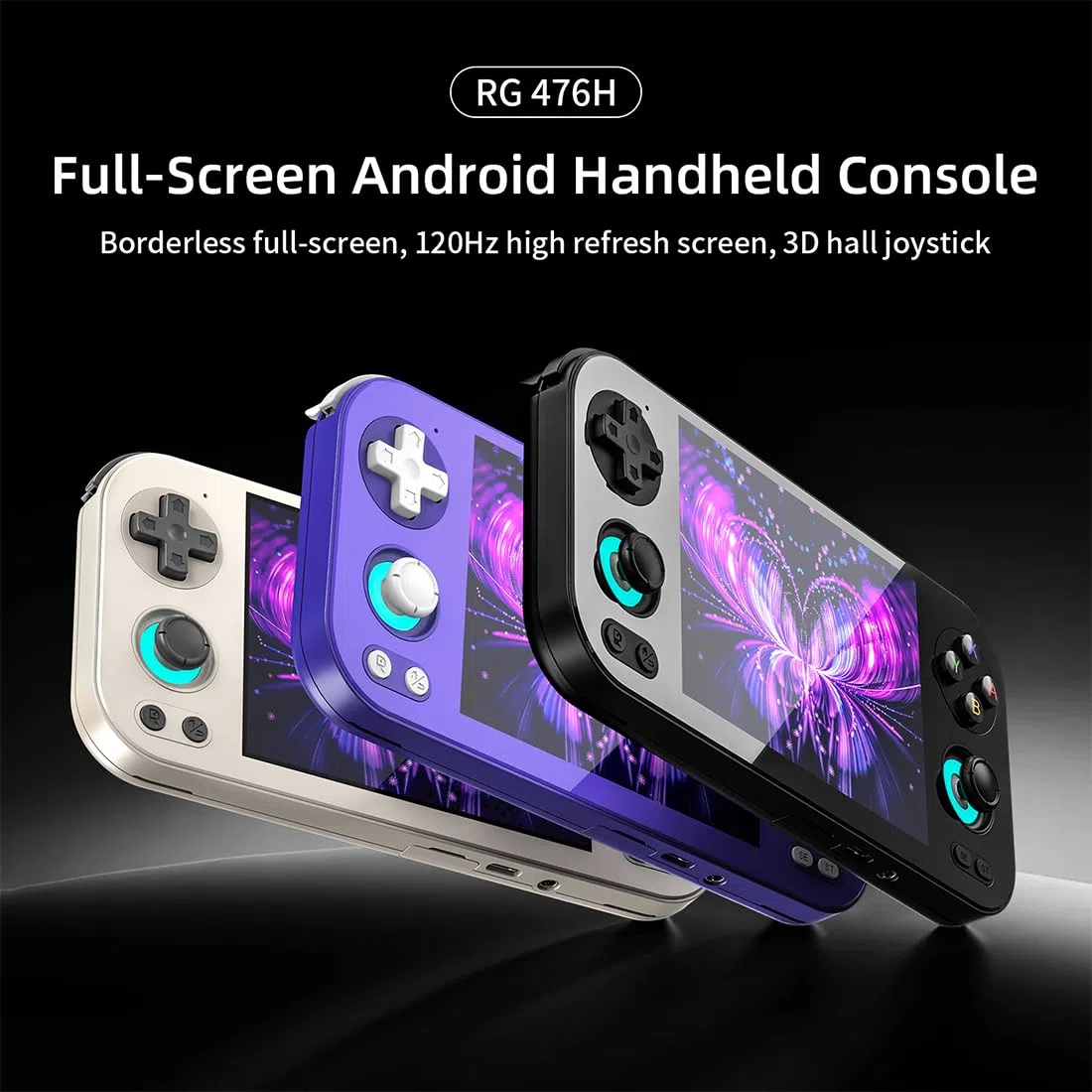 RG476H - Console portatile da 4,7 pollici, design retrò, in lega di alluminio (8 + 128 GB), grande capacità di espansione della memoria, supporta il downloader RixelHK, la prima scelta per gli