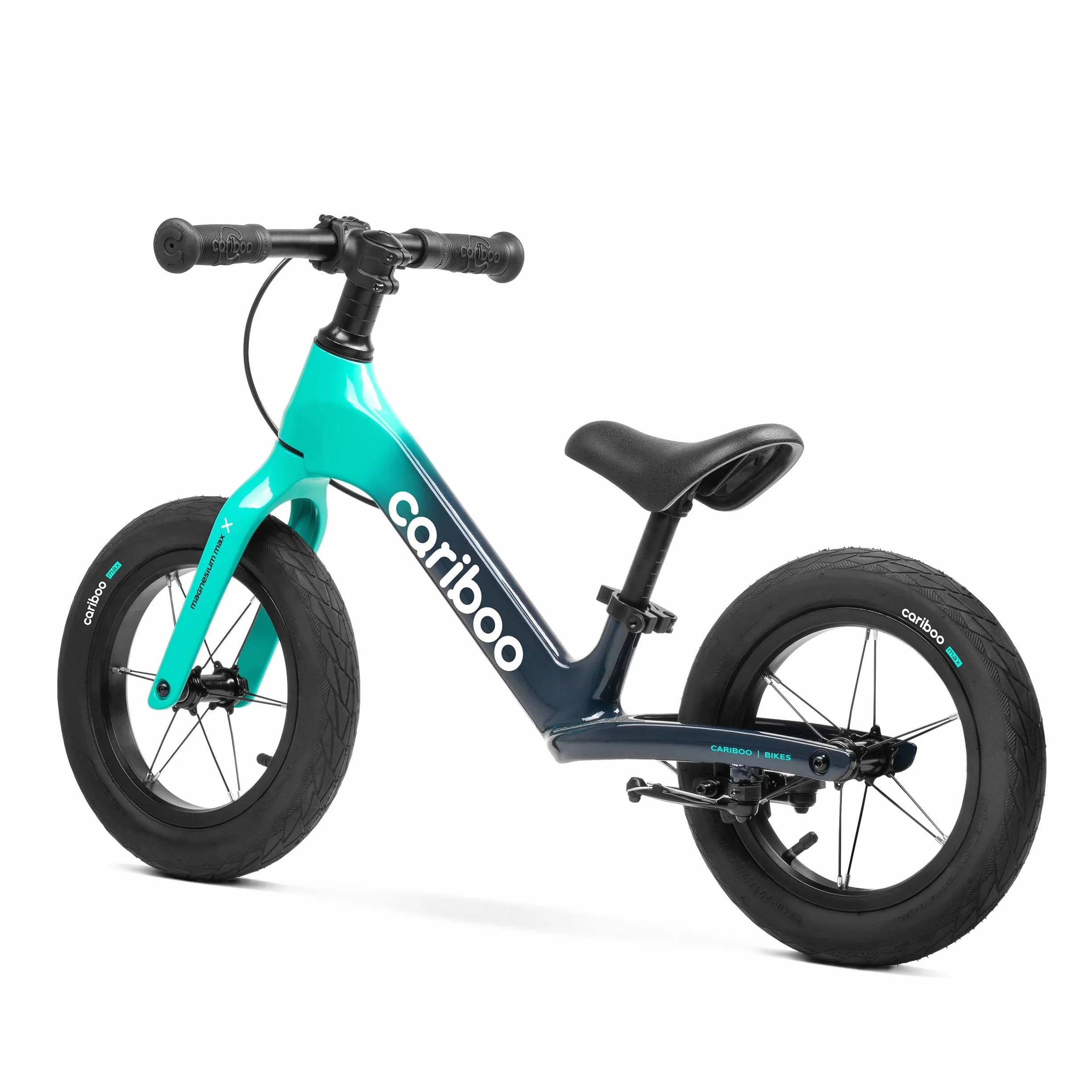 cariboo Bici Senza Pedali per Bambini da 2 anni - Ultraleggera 3,6 kg - Sella e Manubrio Regolabili - Telaio in Magnesio, Freno V-brake - Carico fino a 30 kg - Magnesium Max