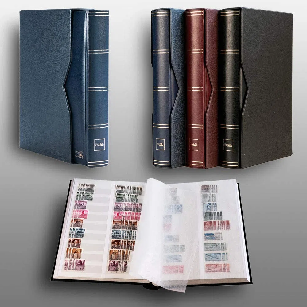 Prophila Leuchtturm classificatori 60 pagina bianco DIVIDIDA con cofanetto blu