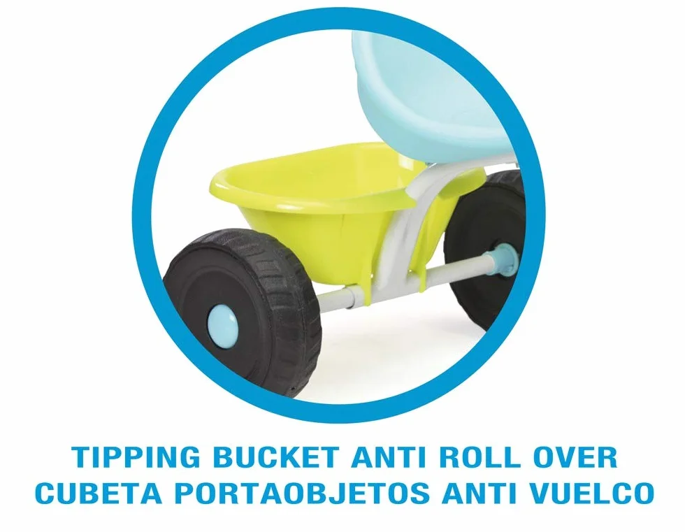MOLTO Triciclo per bambini MOLTO Urban Trike 3 in 1 Rosa - sicuro, versatile e regolabile, con frizione di bloccaggio delle ruote, manico regolabile e cintura di sicurezza - leggero e resistente