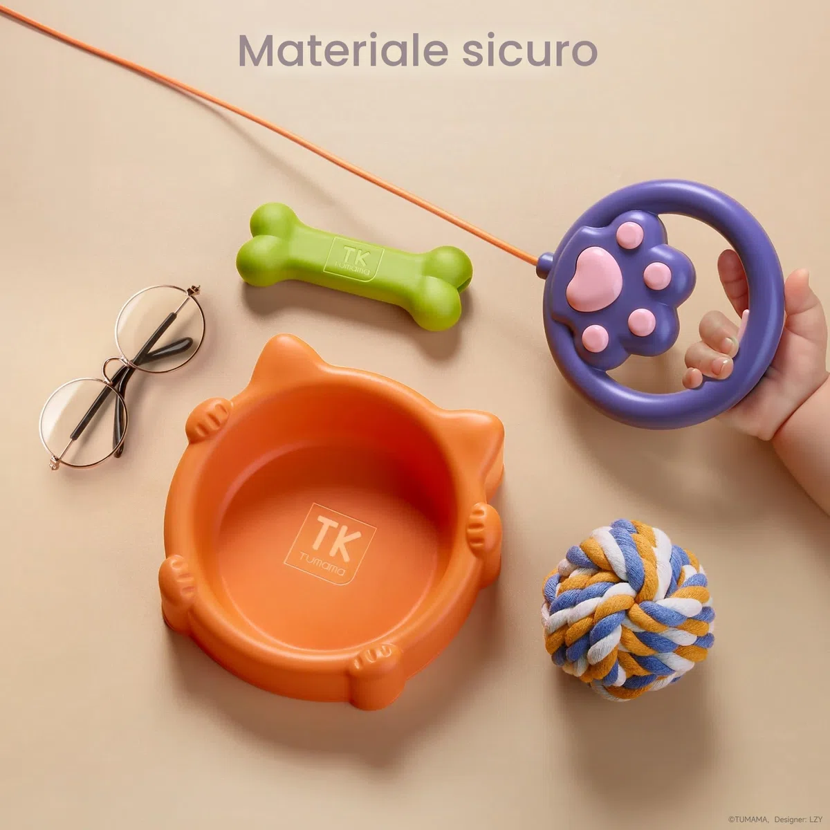 TUMAMA Cane Robot Interattivo Cammina e Abbaia con Guinzaglio Giocattolo Elettronico per Bambini 3-6 Anni 6 Musica